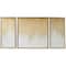 Gold Canvas Ombre Geode Framed Wall Art with Gold Frame Set of 3 32", 16", 16"